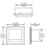 ALFI brand ABTPC77-W White Matte Stainless Steel Recessed Toilet Paper Holder with Cover