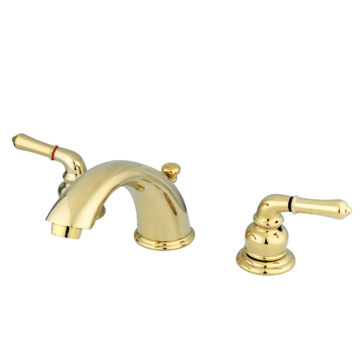 Kingston Brass GKB962 Widespread Bathroom Faucet, Polished Brass