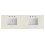 72" Double Top, 3CM Siberian Silestone w/ Sink