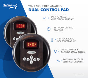 SteamSpa Royal Control Kit in Oil Rubbed Bronze RYPKOB2