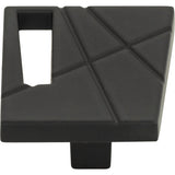 Atlas Homewares Modernist Right Knob 1 3/4 Inch Matte Black
