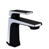 ANZZI L-AZ903MB-CH Single Handle Single Hole Bathroom Faucet With Pop-up Drain in Matte Black & Chrome