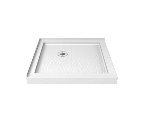 MAAX 107333-000-001 Roka 4242 Acrylic Corner Shower Base with Corner Drain in White