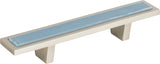 Atlas Homewares Spa Blue Pull 3 Inch (c-c) Brushed Nickel