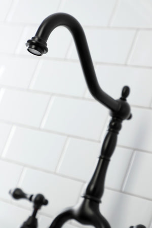 Kingston Brass KS7750ALBS Kitchen Faucet, Matte Black