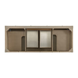 Breckenridge 60" Double Vanity, Whitewashed Oak, w/ 3 CM Phantome Eclos Top