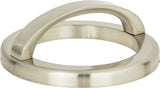 Atlas Homewares Tableau Round Base and Top 2 1/2 Inch (c-c) Brushed Nickel