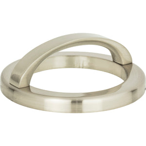 Atlas Homewares Tableau Round Base and Top 2 1/2 Inch (c-c) Brushed Nickel