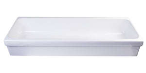 ALFI brand AB48TR  48" White Above Mount Fireclay Bath Trough Sink
