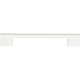 Atlas Homewares Thin Square Pull 7 9/16 Inch (c-c) High White Gloss