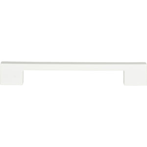 Atlas Homewares Thin Square Pull 7 9/16 Inch (c-c) High White Gloss