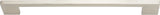 Atlas Homewares Thin Square Pull 11 5/16 Inch (c-c) Brushed Nickel