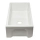 ALFI brand AB3618HS-W 36 inch White Reversible Smooth / Fluted Single Bowl Fireclay Farm Sink