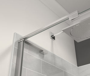 MAAX 139587-810-084-000 Capella 78 56-59 x 78 in. 8 mm Pivot Shower Door for Alcove Installation with GlassShield® glass in Chrome