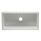 ALFI brand AB3618HS-W 36 inch White Reversible Smooth / Fluted Single Bowl Fireclay Farm Sink