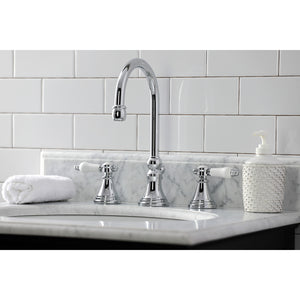 Kingston Brass KS2981BPL Bel-Air Widespread Bathroom Faucet with Brass Pop-Up, Polished Chrome