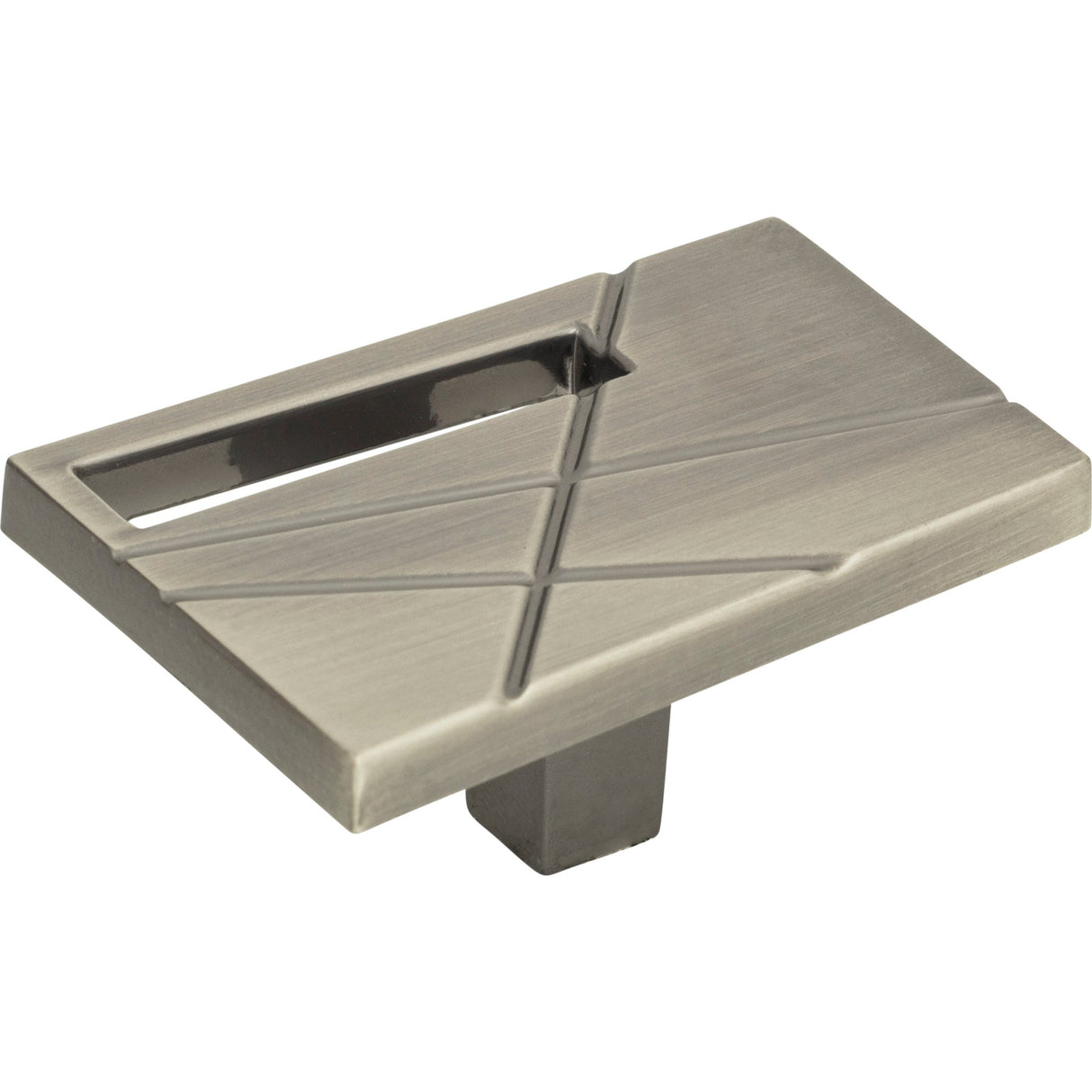 Atlas Homewares Modernist Left Knob 1 3/4 Inch Brushed Nickel