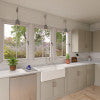 Polished Chrome Commercial Spring Kitchen Faucet