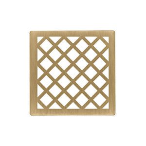 Infinity Drain XS 4 4” Strainer - Criss-Cross Pattern for X 4, XD 4, XDB 4
