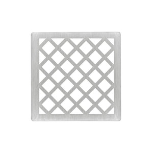 Infinity Drain XS 4 4” Strainer - Criss-Cross Pattern for X 4, XD 4, XDB 4