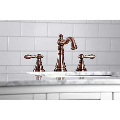 Fauceture FSC197ACLAC American Classic Widespread Bathroom Faucet, Antique Copper