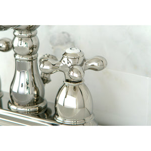 Kingston Brass KB1606AX Heritage 4 in. Centerset Bathroom Faucet, Polished Nickel