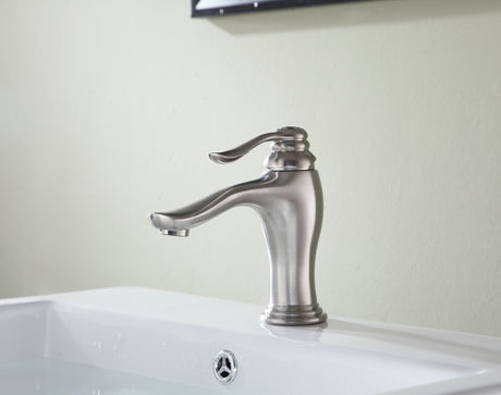 ANZZI L-AZ104BN Anfore Single Hole Single Handle Bathroom Faucet in Brushed Nickel