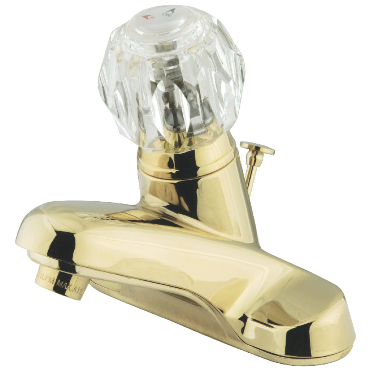 Kingston Brass KB522B Single-Handle 4 in. Centerset Bathroom Faucet, Polished Brass