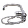 ALFI brand AB2028-BSS Solid Brushed Stainless Steel Single Hole Pull Down Kitchen Faucet