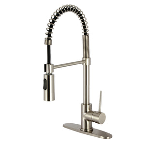 Gourmetier LS8778NYL New York Single-Handle Pre-Rinse Kitchen Faucet, Brushed Nickel
