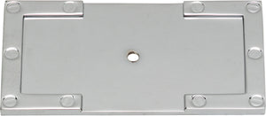 Atlas Homewares Campaign L-Bracket Backplate 3 11/16 Inch Polished Chrome