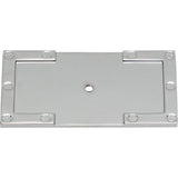 Atlas Homewares Campaign L-Bracket Backplate 3 11/16 Inch Polished Chrome