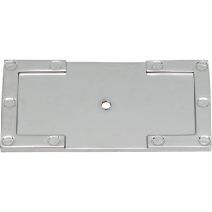 Atlas Homewares Campaign L-Bracket Backplate 3 11/16 Inch Polished Chrome