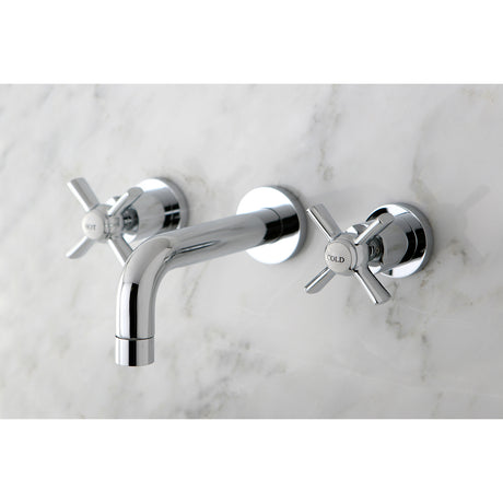 Kingston Brass KS8121ZX Millennium 2-Handle Wall Mount Bathroom Faucet, Polished Chrome