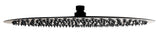 Matte Black Stainless Steel 16" Round Ultra-Thin Rain Shower Head