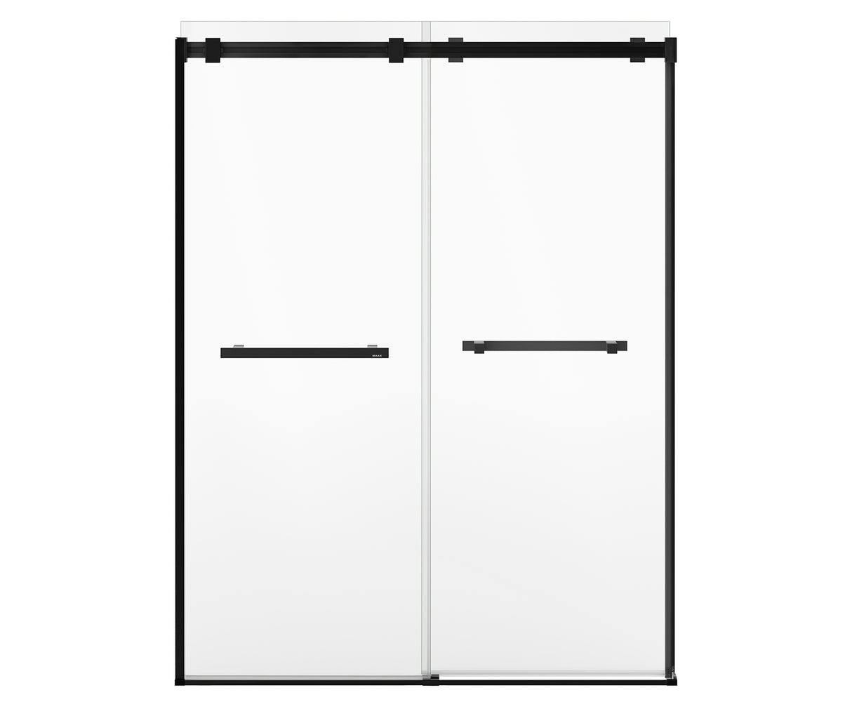 MAAX 136955-810-340-000 Duel Alto 56-59 X 78 in. 8mm Bypass Shower Door for Alcove Installation with GlassShield® glass in Matte Black
