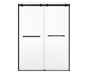 MAAX 136955-810-340-000 Duel Alto 56-59 X 78 in. 8mm Bypass Shower Door for Alcove Installation with GlassShield® glass in Matte Black