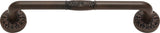 Atlas Homewares Hammered Medallion Pull 5 Inch (c-c) Rust