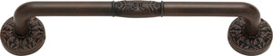 Atlas Homewares Hammered Medallion Pull 5 Inch (c-c) Rust
