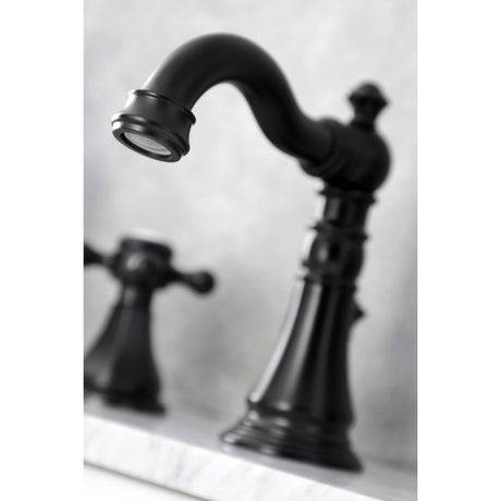Kingston Brass FSC1970BX Metropolitan Widespread Bathroom Faucet, Matte Black