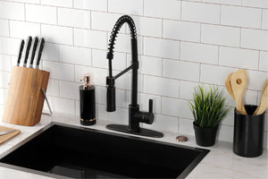 Gourmetier LS8776CTL Continental Single-Handle Pre-Rinse Kitchen Faucet, Naples Bronze