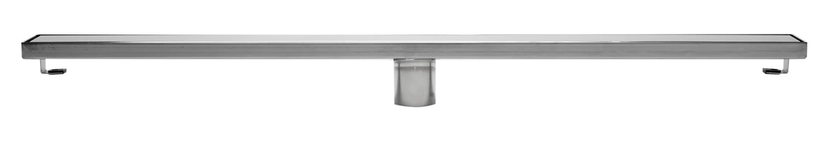 ALFI brand ABLD36B-PSS 36" Modern Polished Stainless Steel Linear Shower Drain with Solid Cover