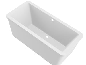 New England Home Goods Spofford 34 x 67 Rectangular Freestanding Soaker Bathtub