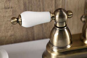 Kingston Brass KB1603PL Heritage 4 in. Centerset Bathroom Faucet, Antique Brass