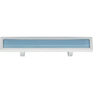 Atlas Homewares Spa Blue Pull 3 Inch (c-c) Polished Chrome