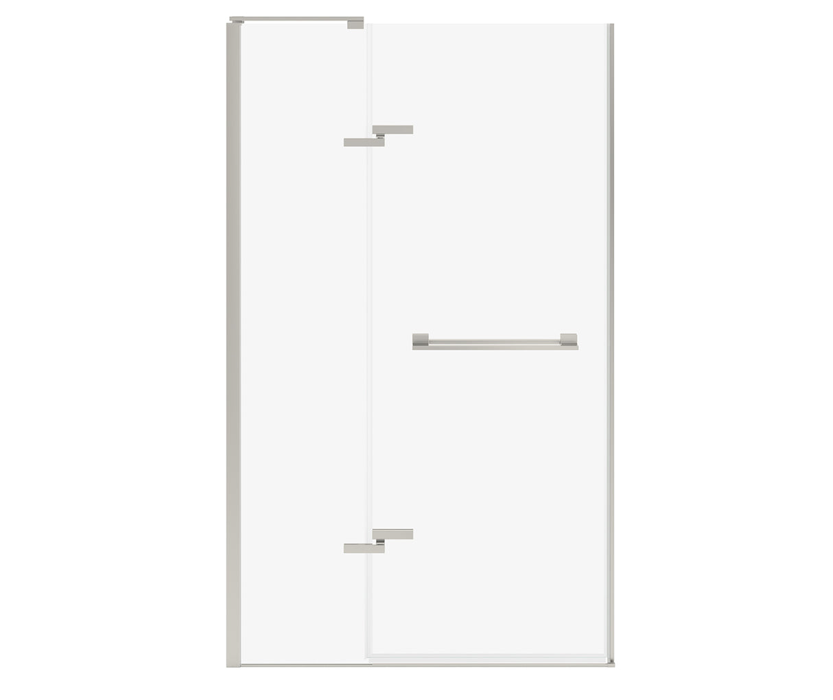 MAAX 139586-810-305-000 Capella 78 44-47 x 78 in. 8 mm Pivot Shower Door for Alcove Installation with GlassShield® glass in Brushed Nickel