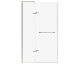 MAAX 139586-810-305-000 Capella 78 44-47 x 78 in. 8 mm Pivot Shower Door for Alcove Installation with GlassShield® glass in Brushed Nickel