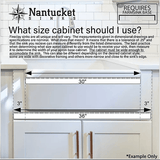 Nantucket Sinks 36-Inch Decorative Apron Farmhouse Fireclay Sink