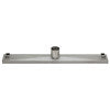ALFI brand ABLD24D 24" Modern Stainless Steel Linear Shower Drain with Groove Lines