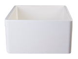 ALFI brand AB511-B Biscuit 30" Decorative Lip Apron Single Bowl Fireclay Farmhouse Kitchen Sink